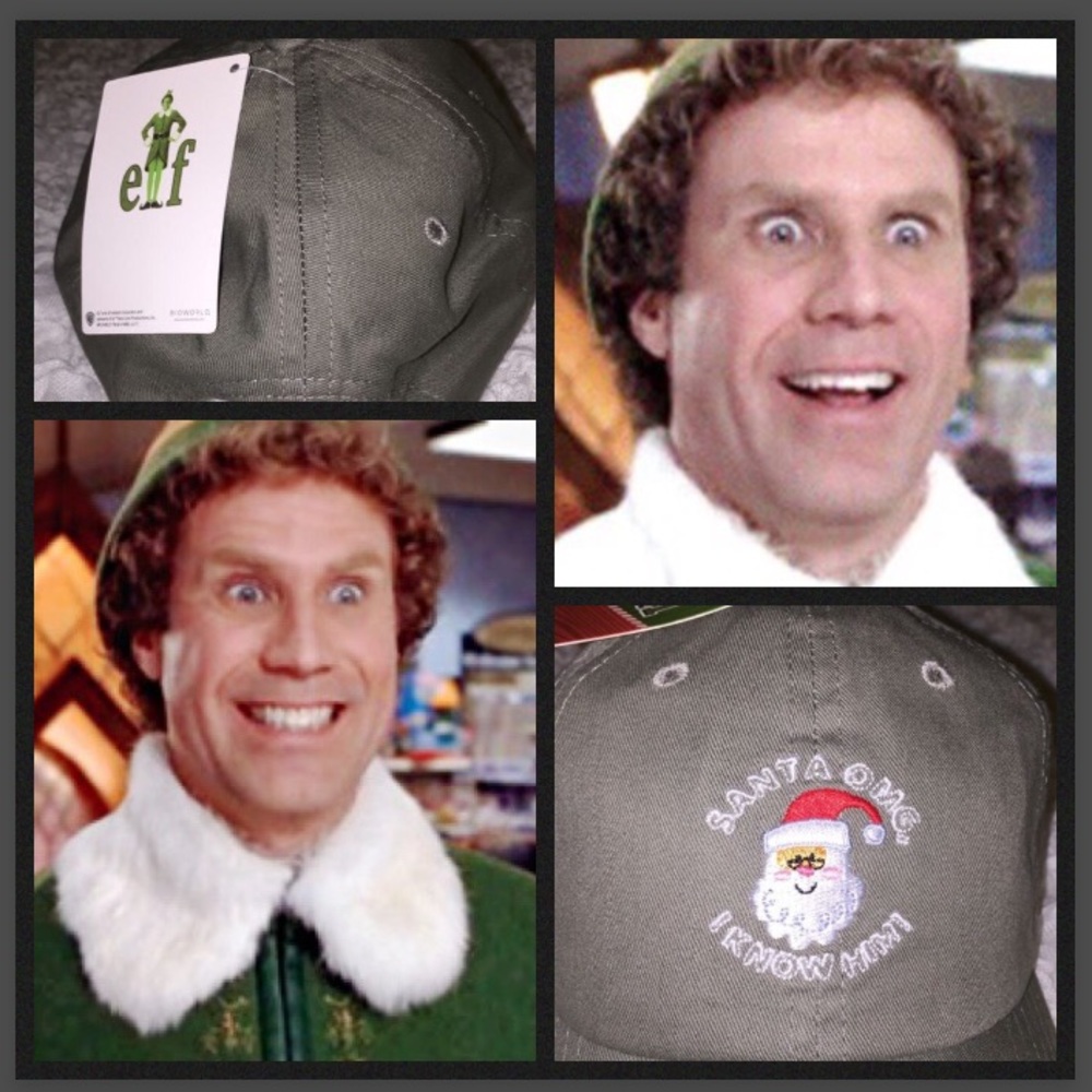 ❤️New NWT Elf Movie Hat. Santa. OMG I Know him!